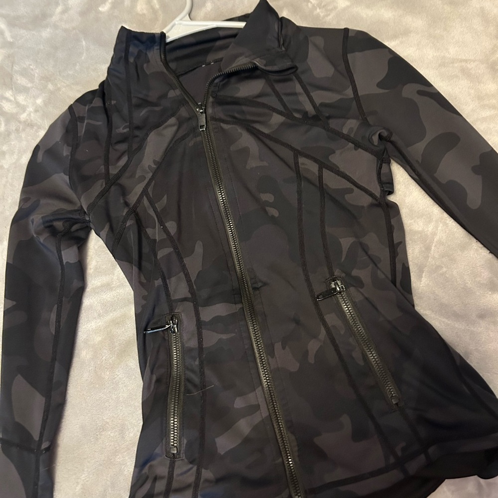 Women's Black Camouflage Jacket